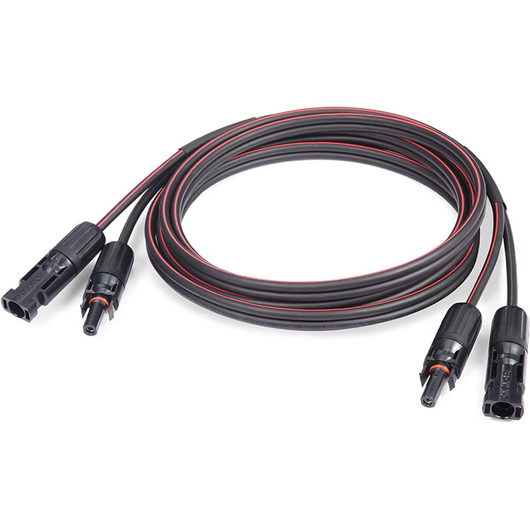 30 அடி சிவப்பு மற்றும் கருப்பு இரட்டை கோர் சோலார் கேபிள் 10AWG