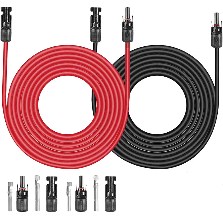 சோலார் எக்ஸ்டென்ஷன் கேபிள் 30 அடி 10AWG 6mm2 சோலார் பவர் கேபிள் வயர்