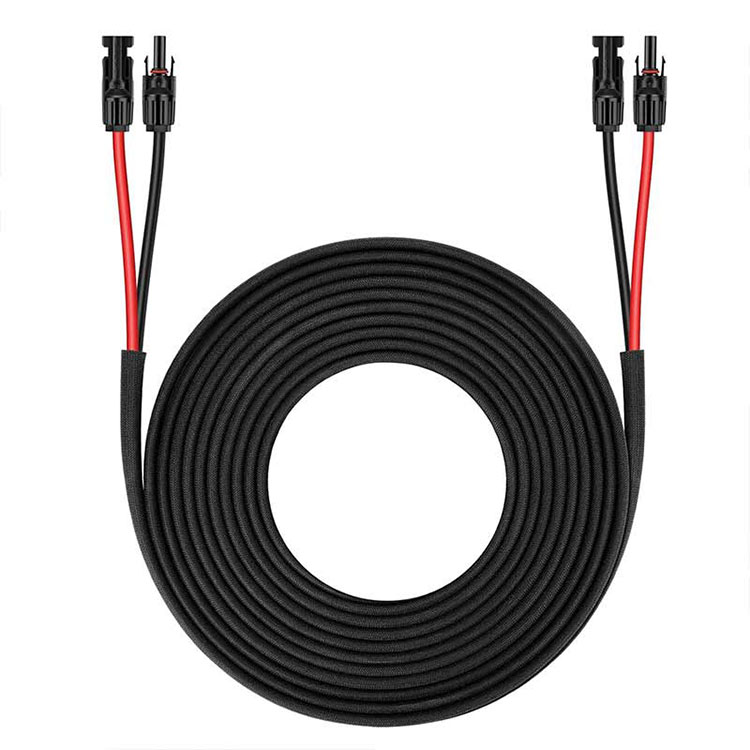 சோலார் பேனல் நீட்டிப்பு கேபிள்-25FT 10AWG(6mm2) சோலார் பேனல் கம்பி இரட்டை