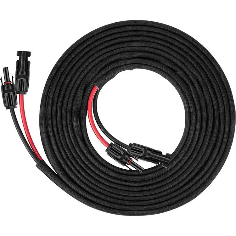 இரட்டை கம்பி சோலார் பேனல் நீட்டிப்பு கேபிள் - 30 அடி 10AWG(6mm2) சோலார் நீட்டிப்பு கேபிள்